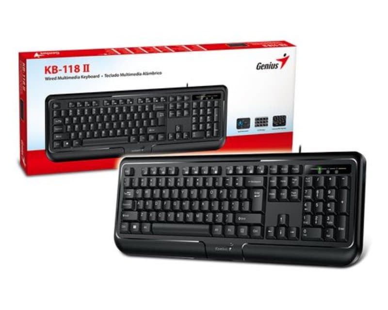 Fotografija proizvoda: KB-118 II USB US crna tastatura
