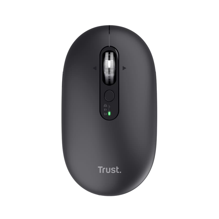 Fotografija proizvoda: Miš TRUST SERON HYPSCROLL SLIM WRLS MOUSE BLK