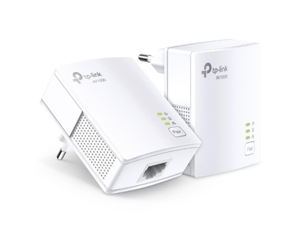 Fotografija proizvoda: Powerline adapter TP-LINK TL-PA7017 KIT AV1000/1GB/HomePlug AV2/HomePlug AV/300m