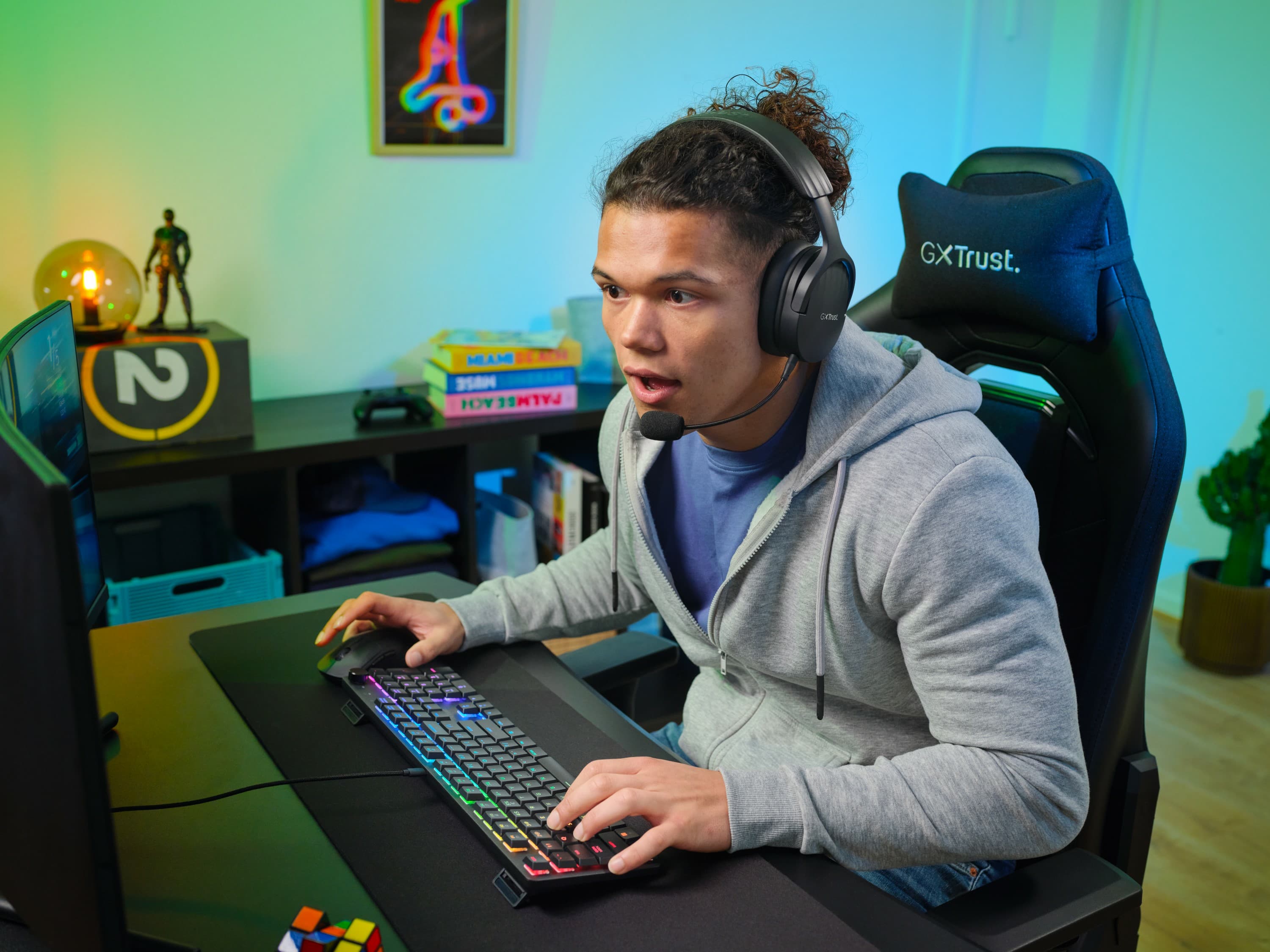 Fotografija proizvoda: Tastatura TRUST GXT866 TORIX žicna Gaming/ Mehanicka/US/crna