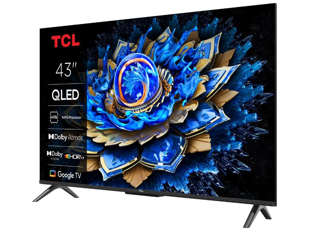 Fotografija proizvoda: Televizor TCL 43T69C/QLED/43"/4K UHD/60Hz/Google TV/crna