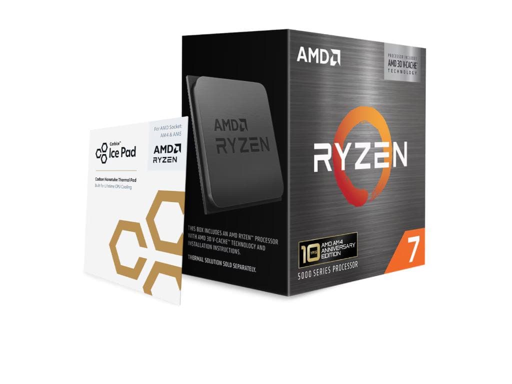 Fotografija proizvoda: Procesor AMD Ryzen 7 5800X3D 8C/16T/3.4GHz/96MB/105W/AM4/POF