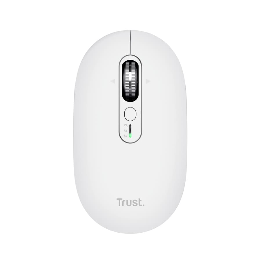 Fotografija proizvoda: Miš TRUST SERON HYPSCROLL SLIM WRLS MOUSE /bela