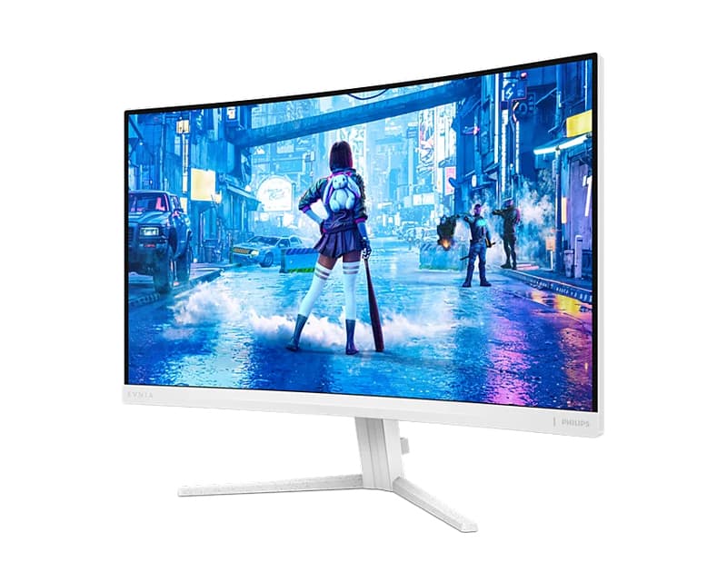 Fotografija proizvoda: 27 inčni Evnia 27M2C5201L/00 FHD 1920x1080 Fast VA 180Hz Ambiglow zakrivljeni Gaming monitor beli