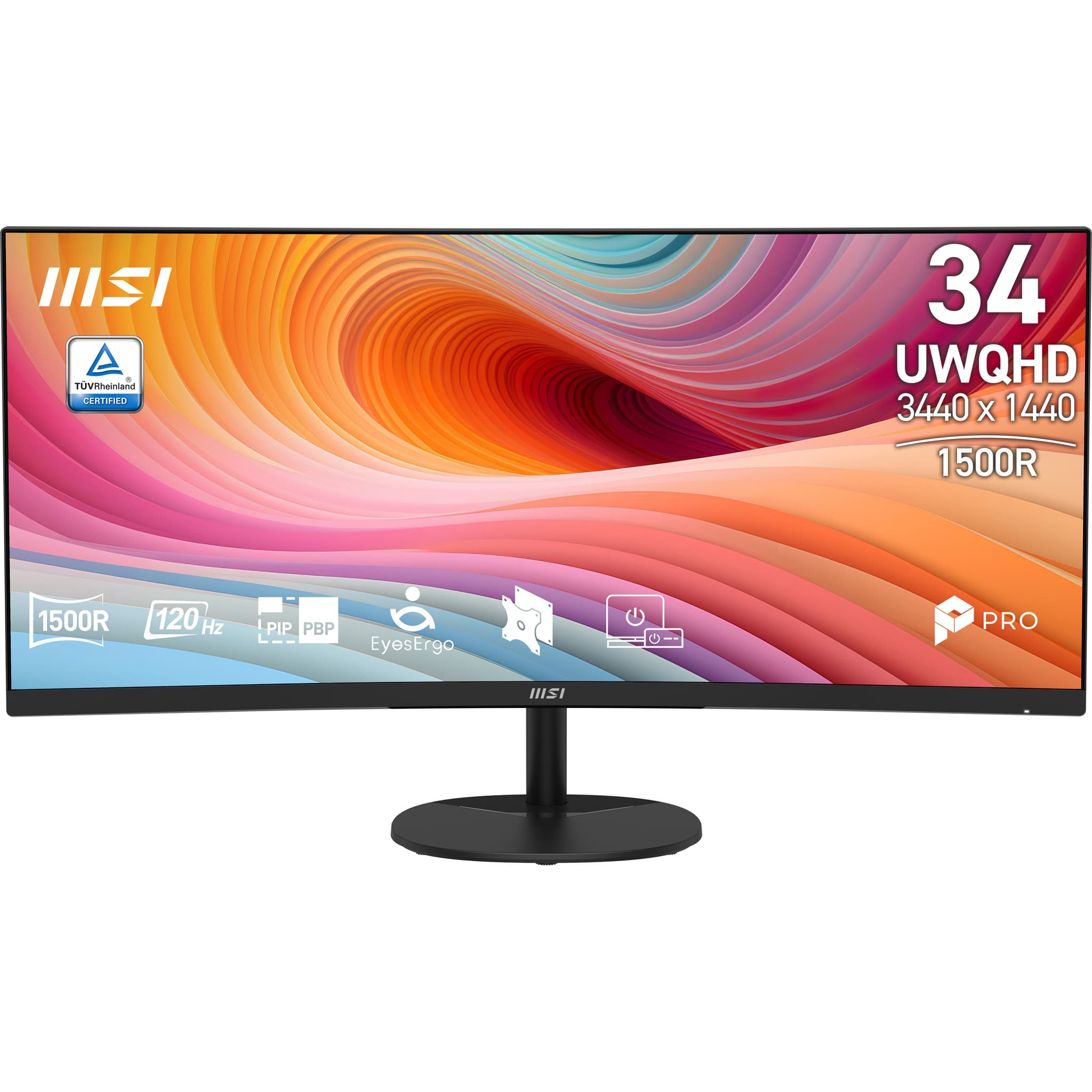 Fotografija proizvoda: 34 inča PRO MP341CQ E12 UWQHD 3440x1440 100Hz AdaptiveSync zakrivljeni business monitor crni