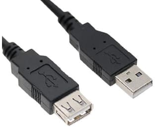 Fotografija proizvoda: Kabl USB-A - USB-A M/F (produžni) 5m crni