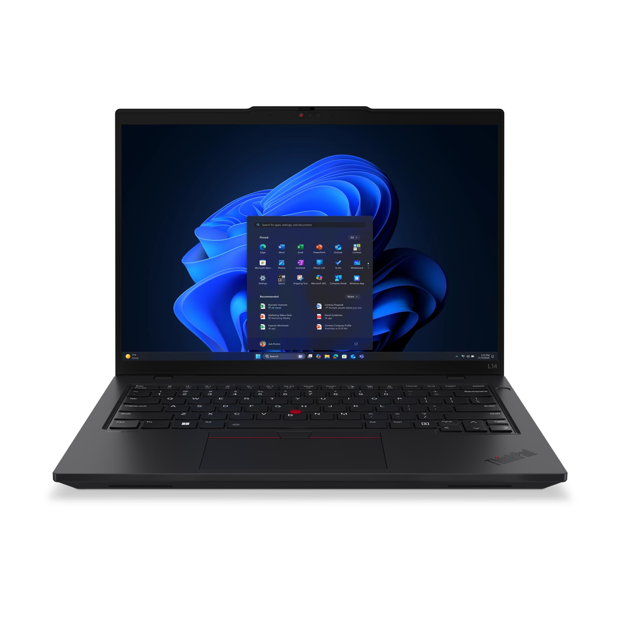 Fotografija proizvoda: Laptop LENOVO ThinkPad L14 G6 Win11 Pro/14" WUXGA IPS AG/U7 255U/16GB/512GB SSD/FPR/backlitSR/crna