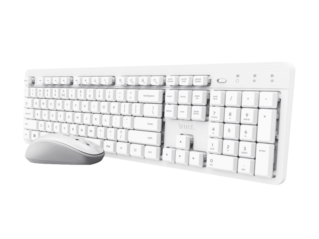 Fotografija proizvoda: Tastatura+miš TRUST ODY II bežicna /US/bela