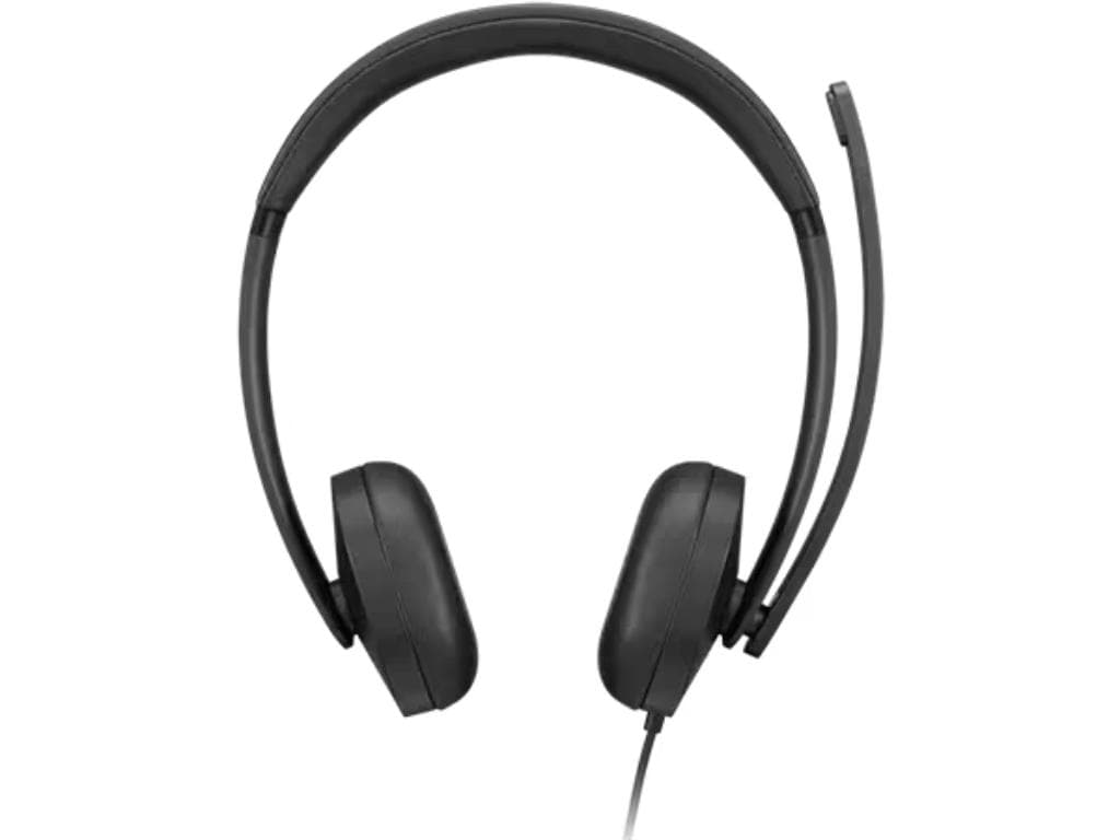 Fotografija proizvoda: Slušalice LENOVO VoIP Headset 5000 žicne /USB-C+adapter USB-A/ Teams/crna