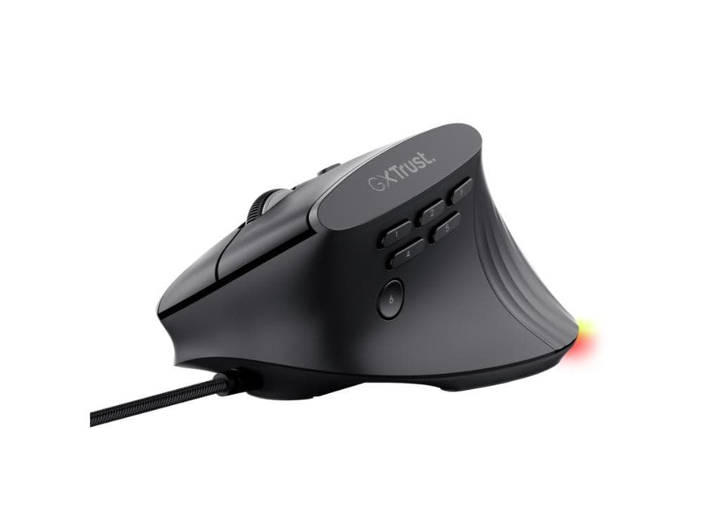 Fotografija proizvoda: Miš TRUST GXT145 REXXA Ergonomic žicni/gaming/crna