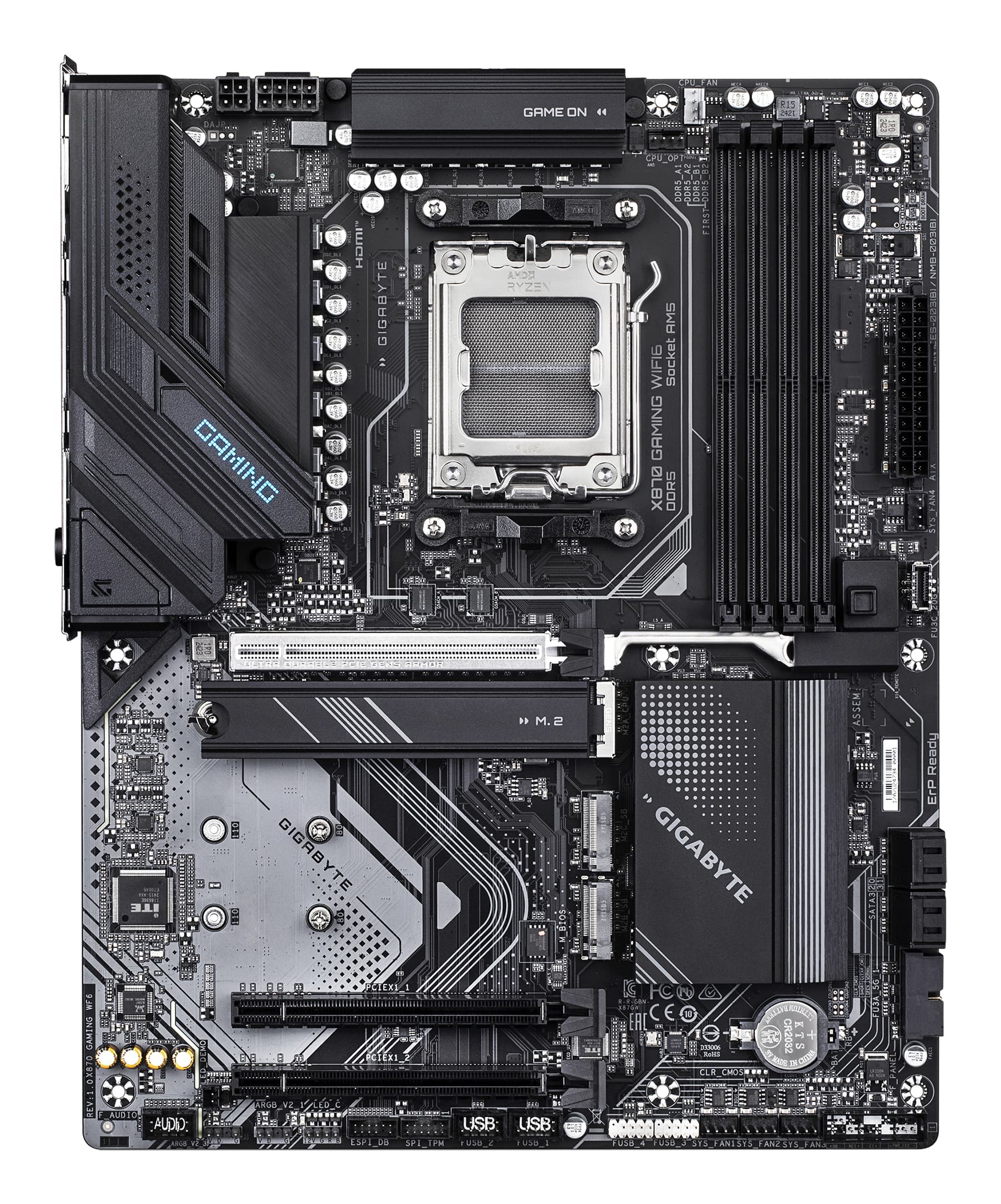Fotografija proizvoda: Maticna ploca GIGABYTE X870 GAMING WF6 1.0/AM5