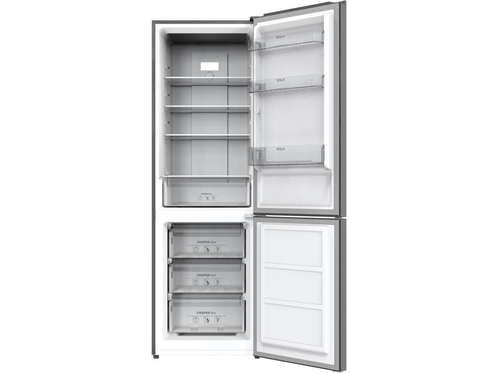Fotografija proizvoda: Frižider TESLA RC3201FHXE kombinovani/Total No Frost/E/210L+83L/60x60x185cm/inox