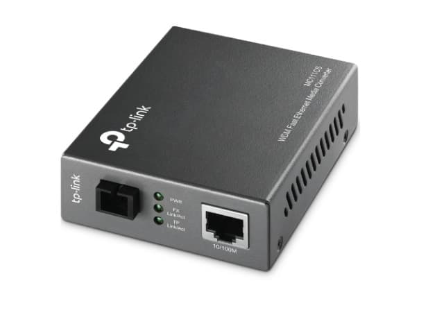 Fotografija proizvoda: Media konverter TP-LINK MC111CS 10/100Mbps to 100Mbps/single-mode SC fiber/domet do 20km