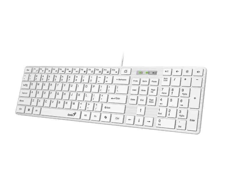 Fotografija proizvoda: SlimStar 126 USB US bela tastatura