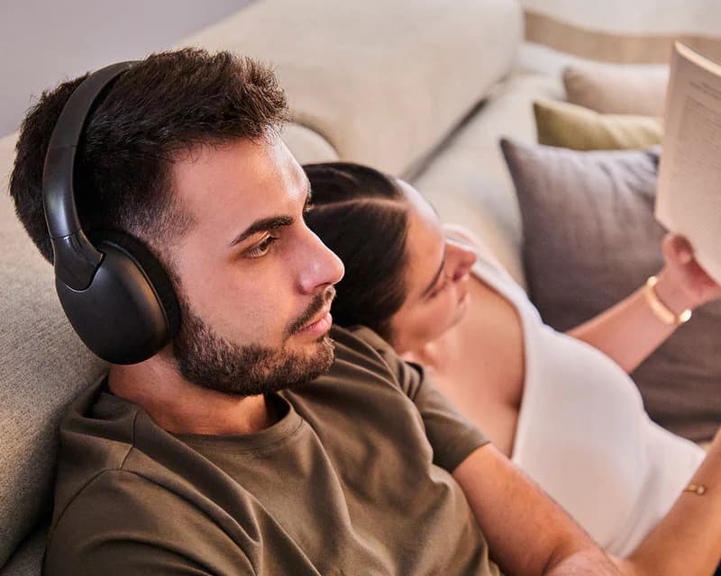 Fotografija proizvoda: SoundReel TV Bluetooth crne slušalice (M50033)