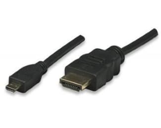 Fotografija proizvoda: Kabl HDMI (M) - HDMI Mikro-D (M) 1.5m crni