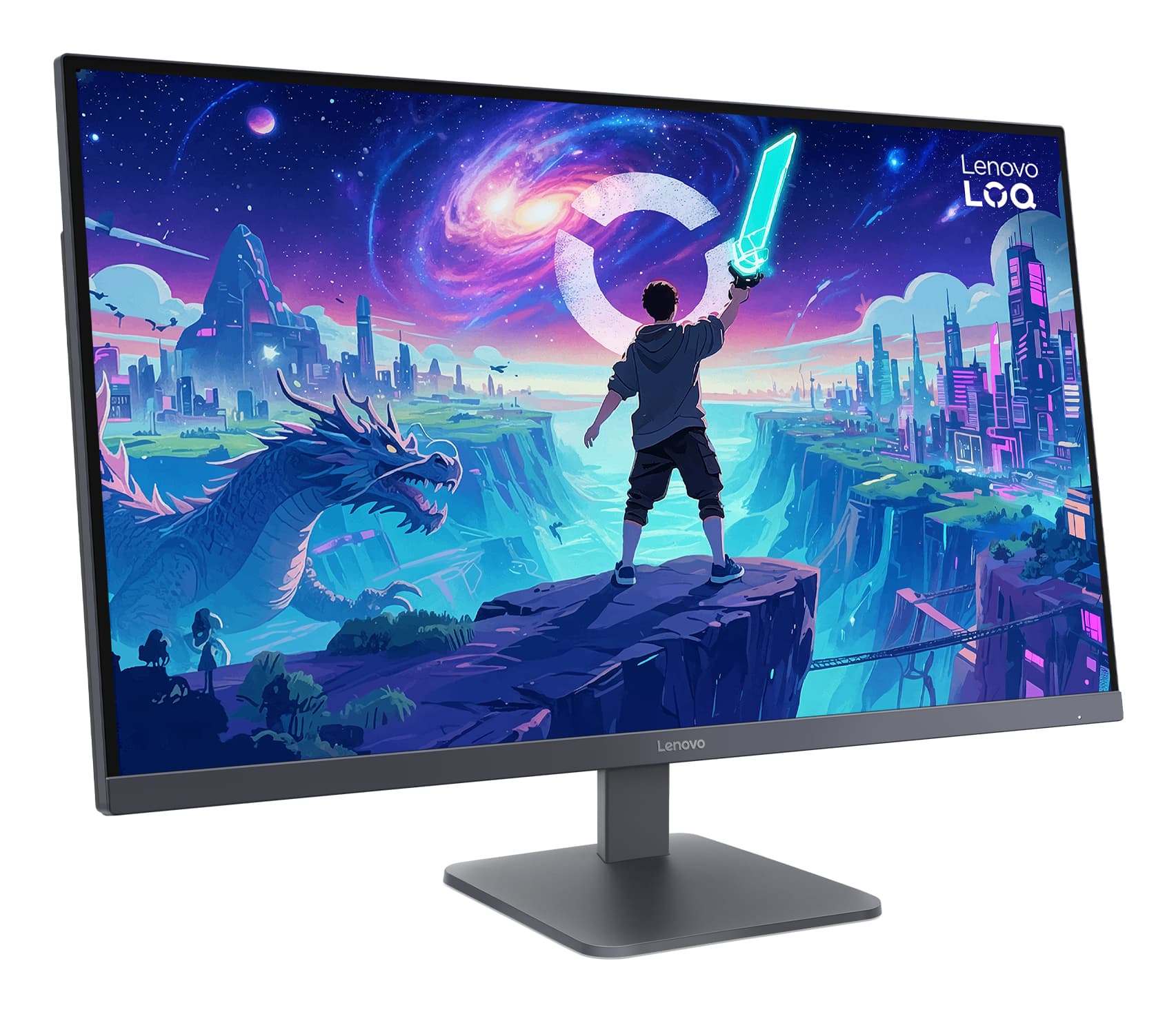 Fotografija proizvoda: Monitor LENOVO LOQ 32Q-10 31.5" VA/2560x1440/180Hz/1ms/2xHDMI,DP/siva
