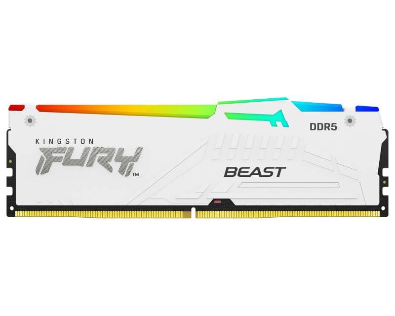 Fotografija proizvoda: DIMM DDR5 32GB 5600MT/s KF556C36BWEA-32 Fury Beast RGB White Expo
