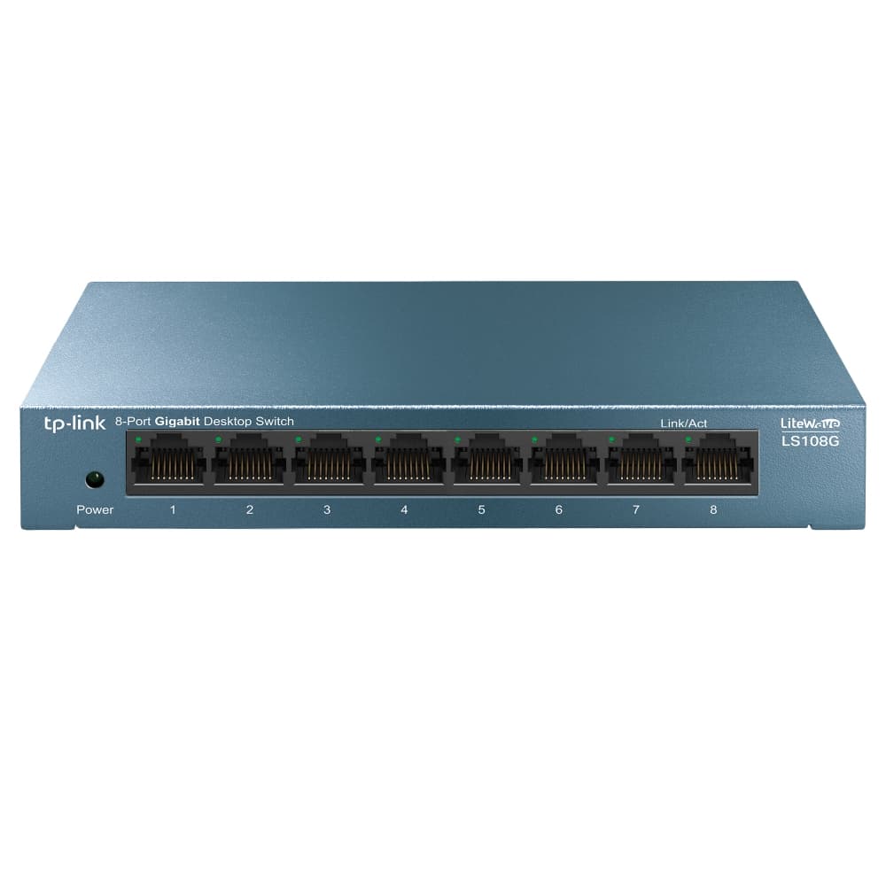 Fotografija proizvoda: Switch TP-LINK LS108G LiteWave Gigabit 8xRJ-45/10/100/1000Mbps/metalno kucište