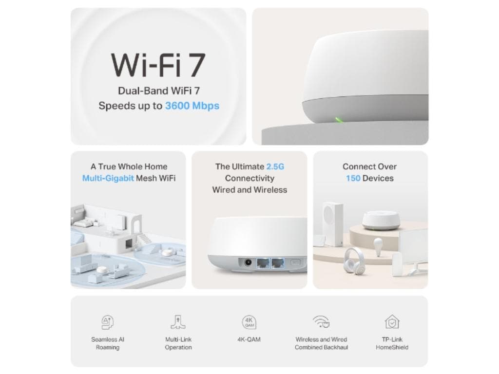 Fotografija proizvoda: Mesh sistem TP-LINK Deco BE25(3-pack)