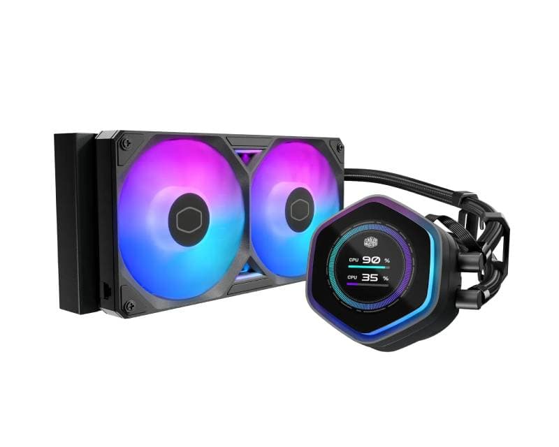 Fotografija proizvoda: MasterLiquid ML 240 Atmos II LCD ARGB vodeno hlađenje crno (MLX-D24M-A25SZ-L1)
