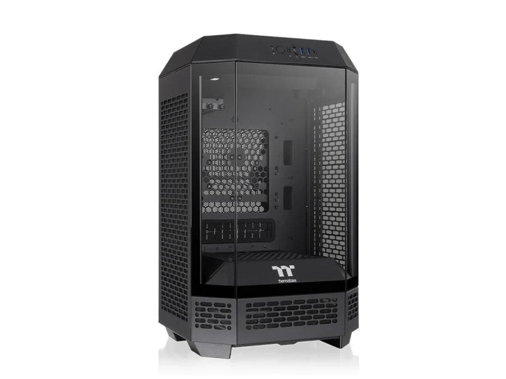 Fotografija proizvoda: Kucište THERMALTAKE THE TOWER 250 Mini Tower/mini-ITX/kaljeno staklo/bez napajanja/crna