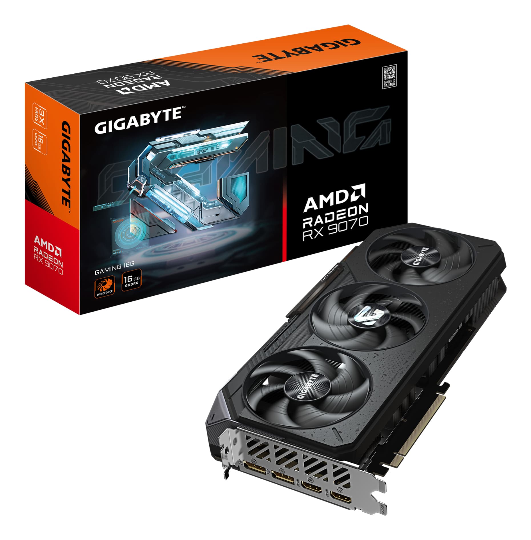 Fotografija proizvoda: AMD Radeon RX 9070 GAMING 16GB 256bit GV-R9070GAMING-16GD rev. 1.0 grafička karta