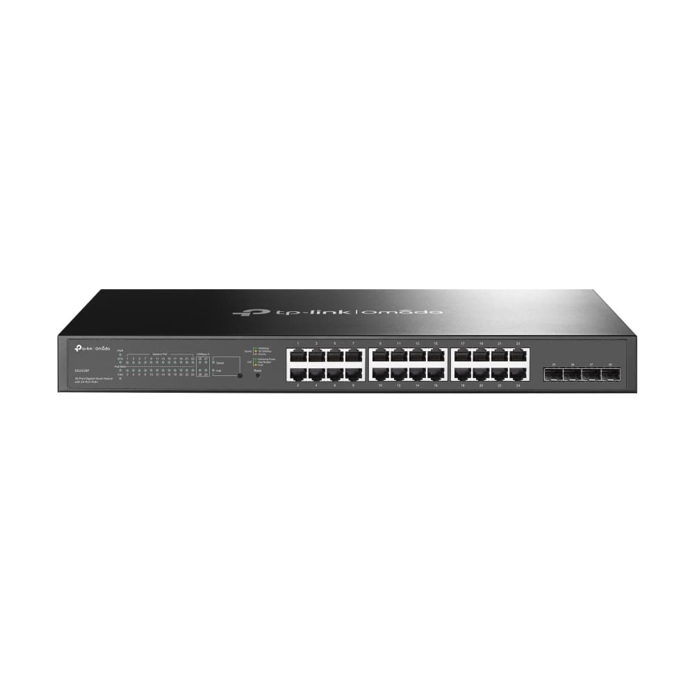 Fotografija proizvoda: Switch TP-LINK TL-SG2428P Gigabit/28x RJ-45/1Gbps/Smart/24x POE+/4xSFP/Rackmount metalno kuciste