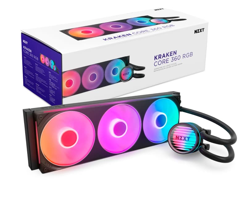 Fotografija proizvoda: Kraken 360 RGB vodeno hlađenje crno (RL-KR36C-B1)
