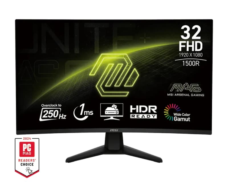 Fotografija proizvoda: 31.5 inča MAG 32C6X FHD 1920x1080 250Hz AdaptiveSync zakrivljeni gaming monitor