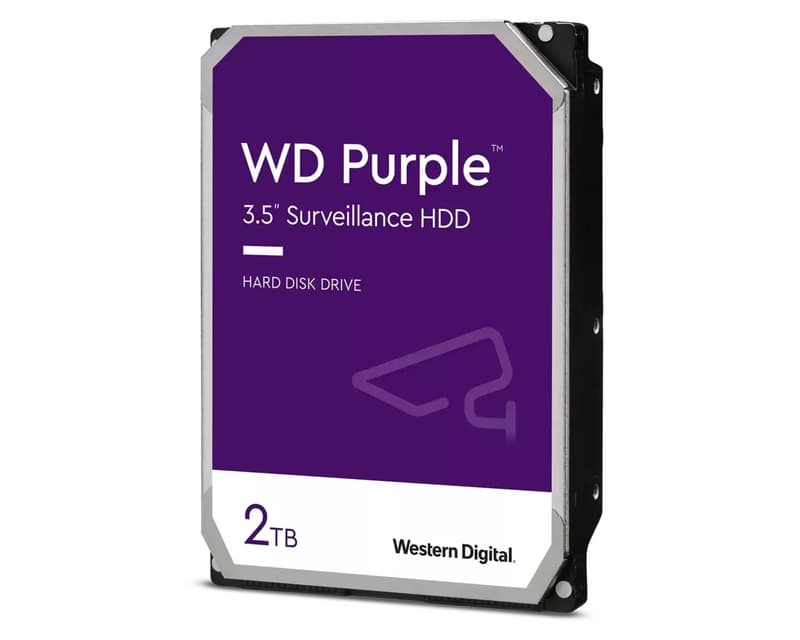 Fotografija proizvoda: 2TB 3.5 inča SATA III 64MB WD23PURZ Purple hard disk