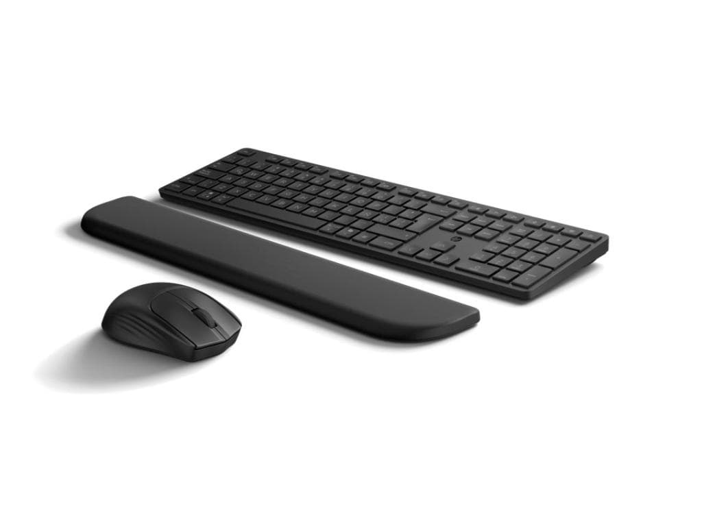 Fotografija proizvoda: Tastatura+miš HP 580C Dual mode/Palm rest/US/crna