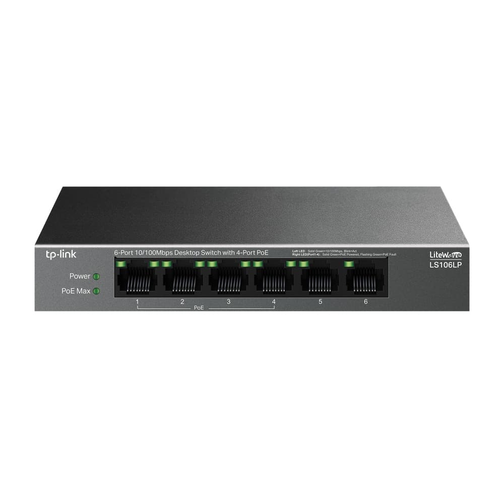 Fotografija proizvoda: LS106LP 6-port 10/100mbps Desktop switch