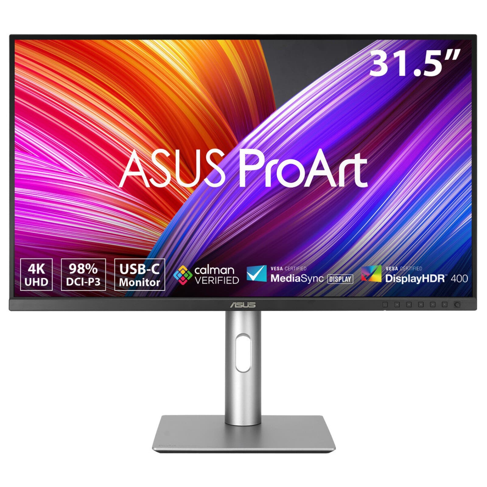 Fotografija proizvoda: Monitor ASUS PA329CRV 31.5"/IPS/3840x2160/60Hz/5ms GtG/HDMIx2,DPx2,USB/pivot,visina/zvucnici/srebrna