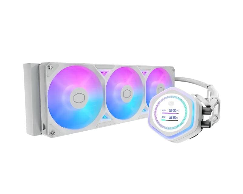 Fotografija proizvoda: MasterLiquid ML 360 Atmos II LCD White vodeno hlađenje belo (MLX-D36M-A25SZ-LW)