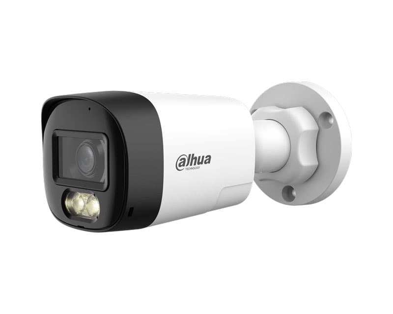 Fotografija proizvoda: DH-HAC-HFW1200RLP-IL-T-0280B-DIP 2MP Pametna Dual Light HDCVI Kamera sa dvosmjernom komunikacijom i fiksnom žižom tipa metak