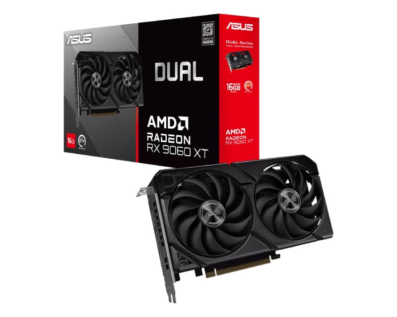 Fotografija proizvoda: AMD Radeon RX 9060 XT 16GB 128bit DUAL-RX9060XT-16G grafička karta