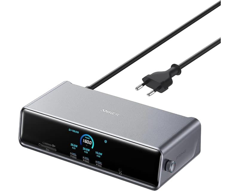 Fotografija proizvoda: Prime Docking Stanica 140W, 14u1, Display Link, siva