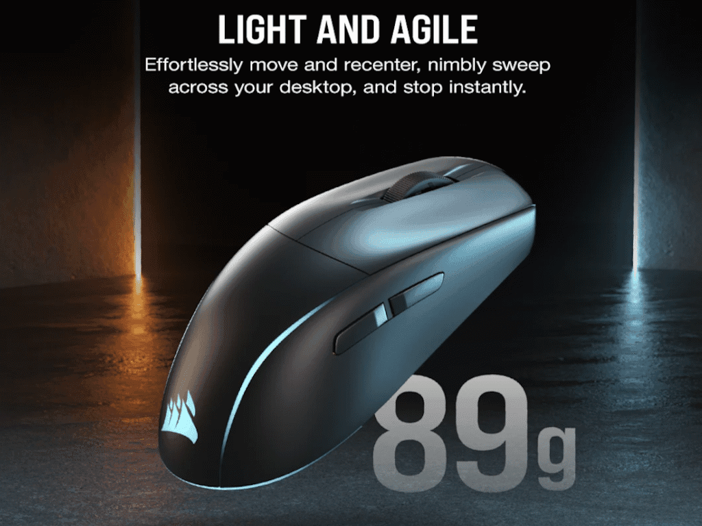 Fotografija proizvoda: Miš CORSAIR M75 bežicni/CH-931D010-EU/RGB/gaming/crna