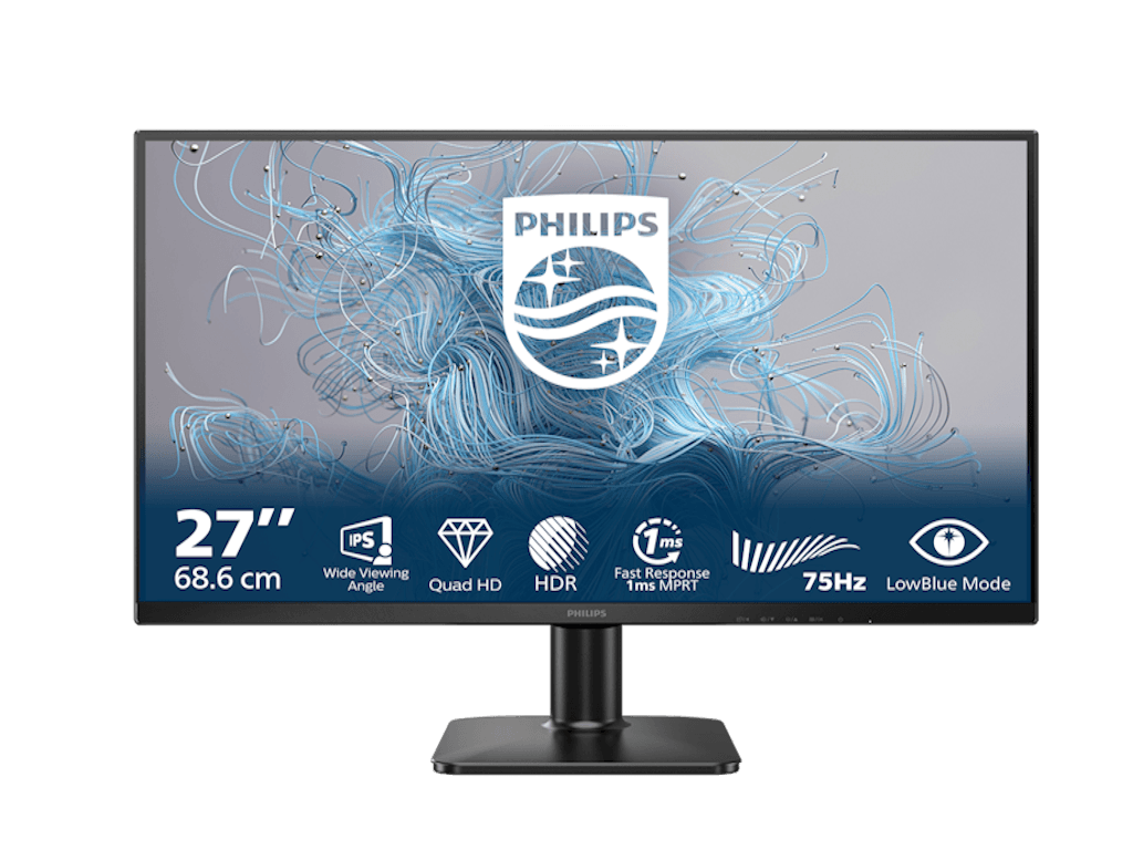 Fotografija proizvoda: Monitor PHILIPS 27E2N1500L/00 27"/IPS/2560x1440/75Hz/4ms GtG/HDMI,DP/Adaptive sync/VESA/crna