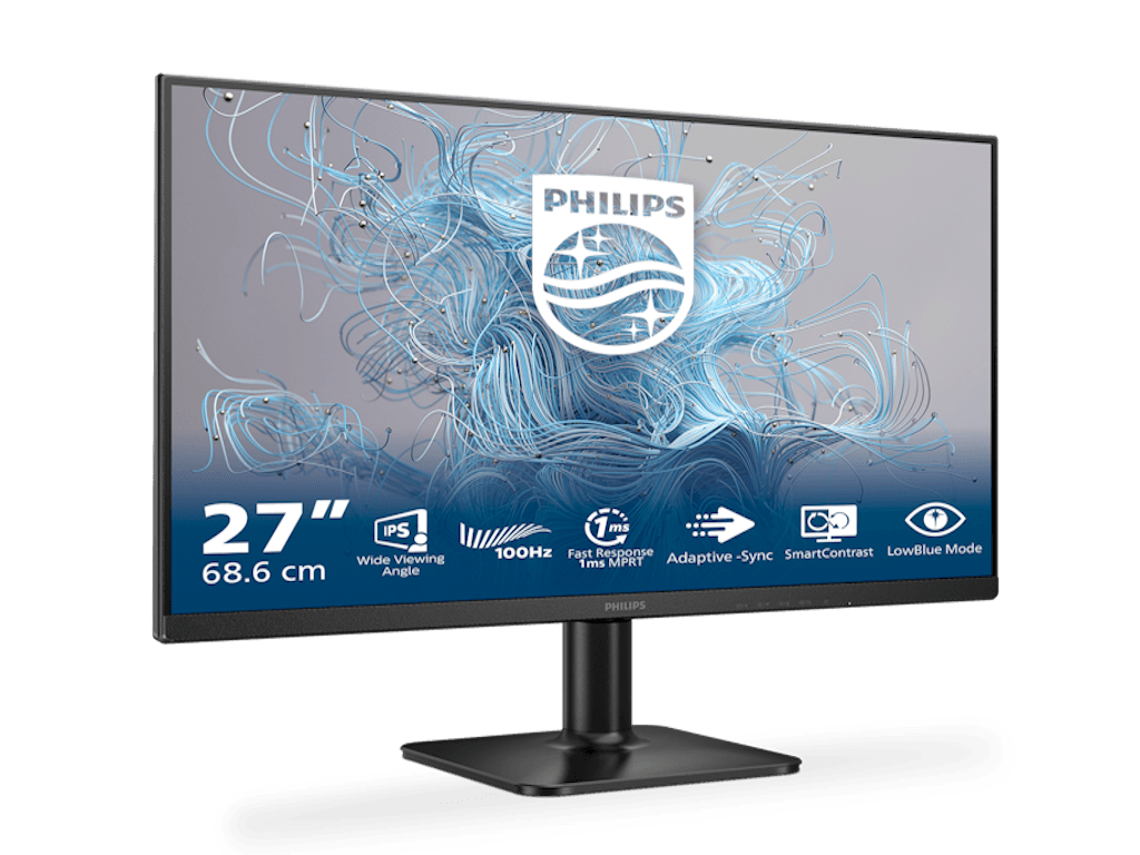 Fotografija proizvoda: Monitor PHILIPS 27E2N1110/00 27"/IPS/1920x1080/120Hz/4ms/VGA,HDMI/Adaptive sync/VESA/crna