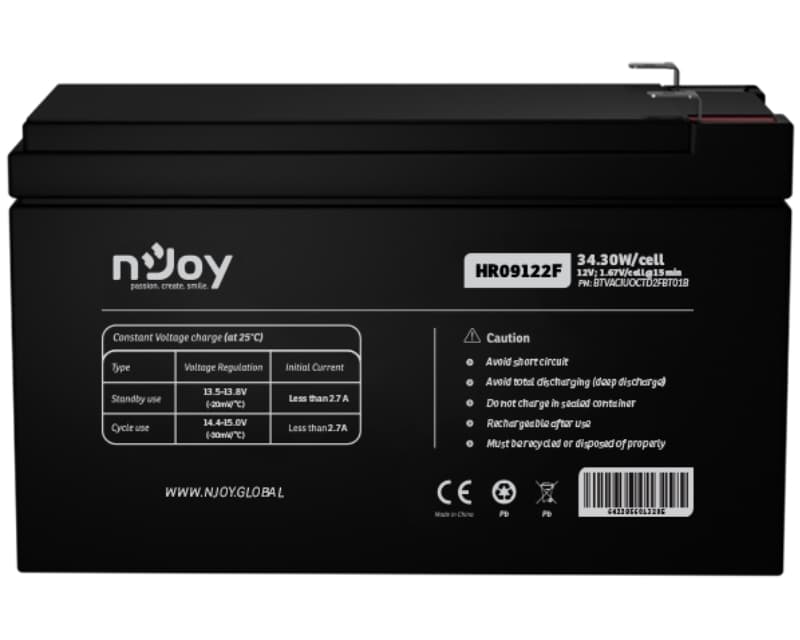 Fotografija proizvoda: HR09122F baterija za UPS 12V 38.31W/cell (BTVACIUOCTD2FBT01B)