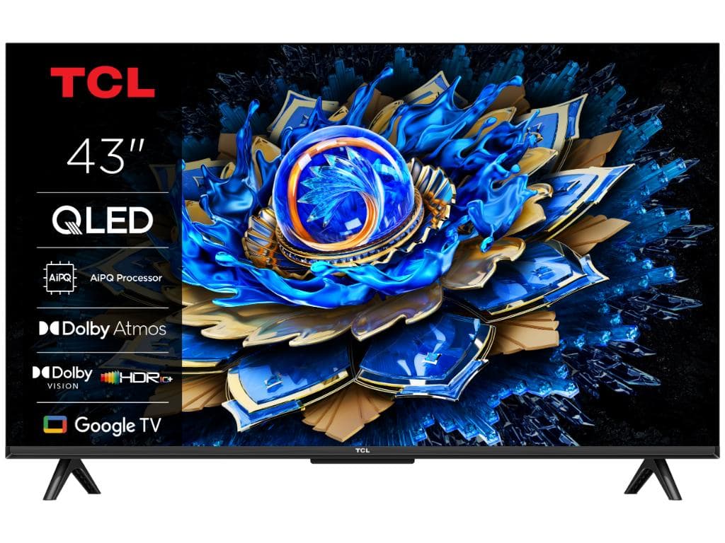 Fotografija proizvoda: Televizor TCL 43T69C/QLED/43"/4K UHD/60Hz/Google TV/crna