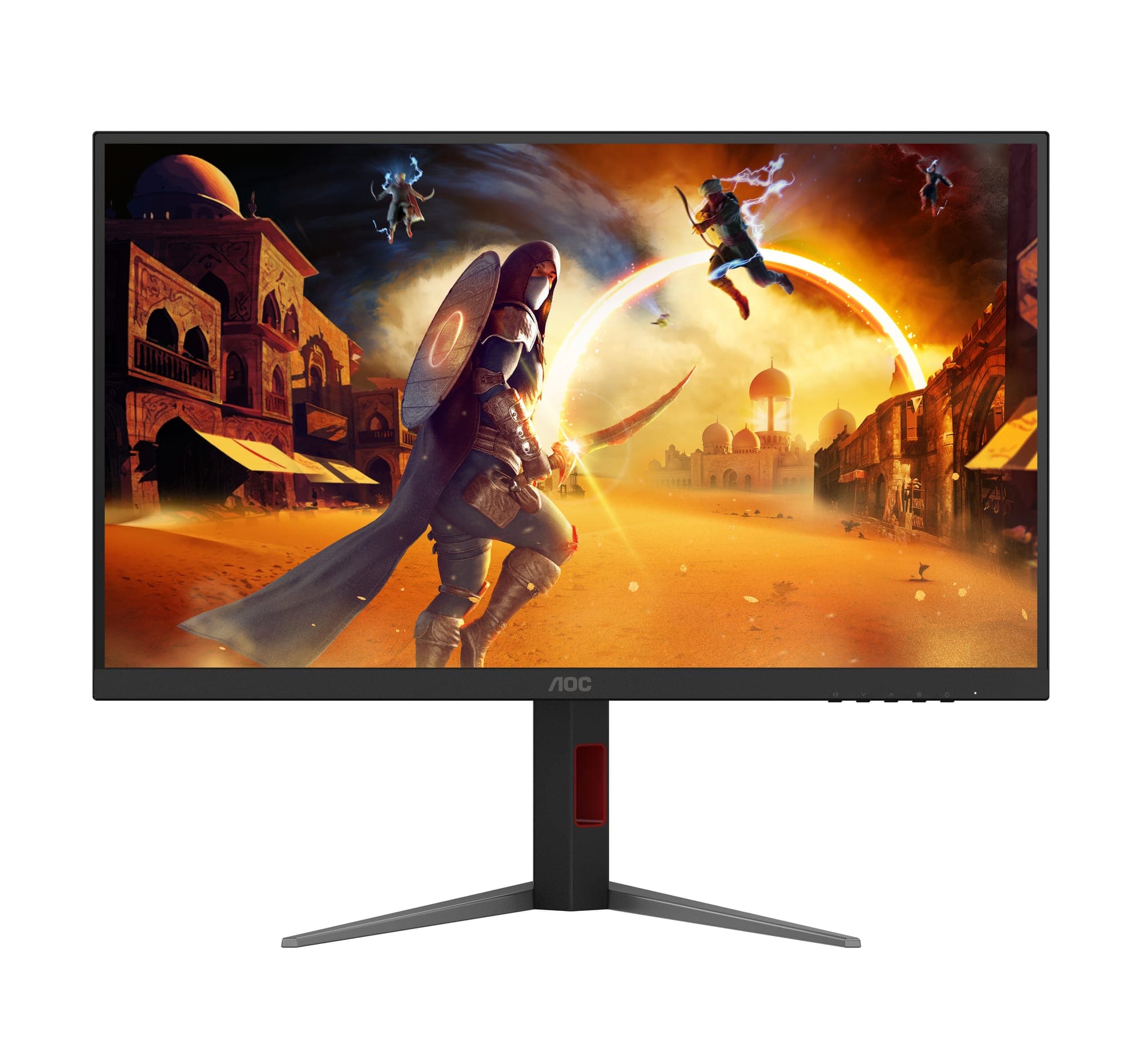 Fotografija proizvoda: Monitor AOC U27G4XM 27"/IPS MiniLED/3840x2160/160Hz/1ms GtG/HDMI,DP,USB/Gsync/Pivot,visina/VESA/crna