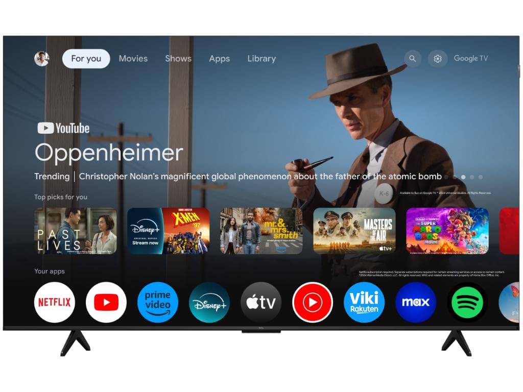 Fotografija proizvoda: Televizor TCL 65P7K/QLED/65"/4K UHD/60Hz/Google TV/crna