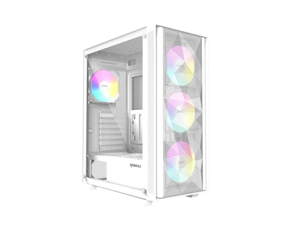 Fotografija proizvoda: Kucište Raidmax Vector V217/ATX/Micro-ATX/Mini-ITX/ARGB/kaljeno staklo/bela