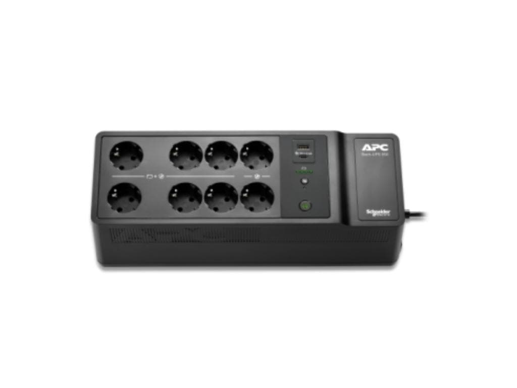 Fotografija proizvoda: APC Back-UPS 850VA, 230V, USB Type-C and A charging ports, 8 Schuko CEE 7 outlets (2 surge)