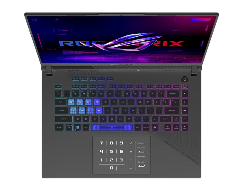 Fotografija proizvoda: ROG Strix G16 G614PM-RV169 (16 inča FHD+, Ryzen 9 8940HX, 16GB, SSD 1TB, GeForce RTX 5060) laptop + ranac