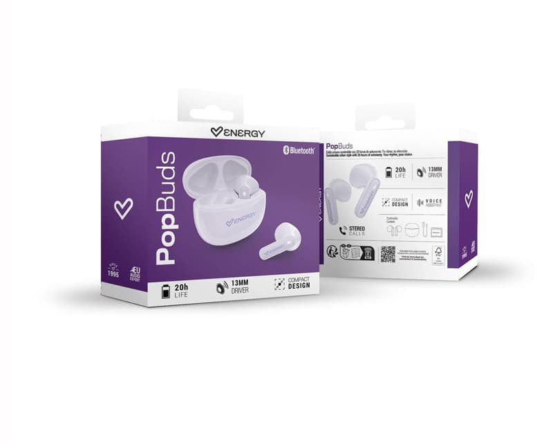 Fotografija proizvoda: Violet PopBuds slušalice ljubičaste (M50152)