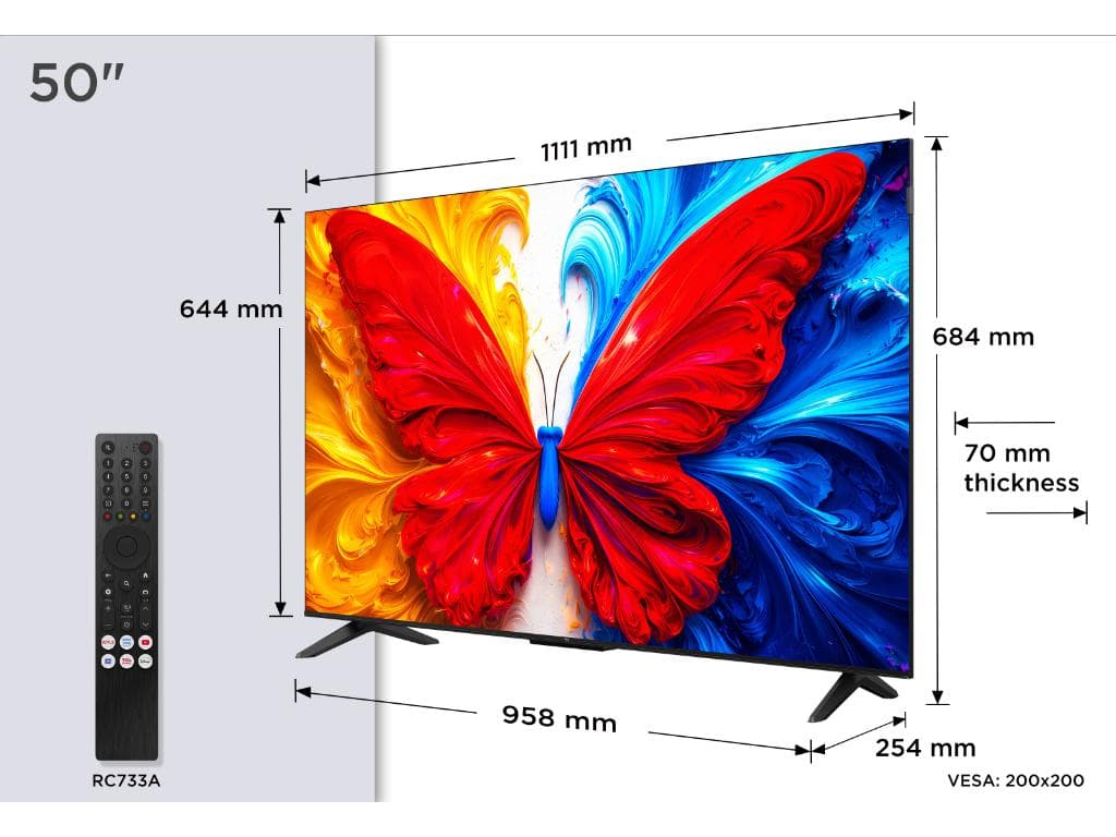 Fotografija proizvoda: Televizor TCL 50S5L/QLED/50"/Full HD/60Hz/Android TV/crna